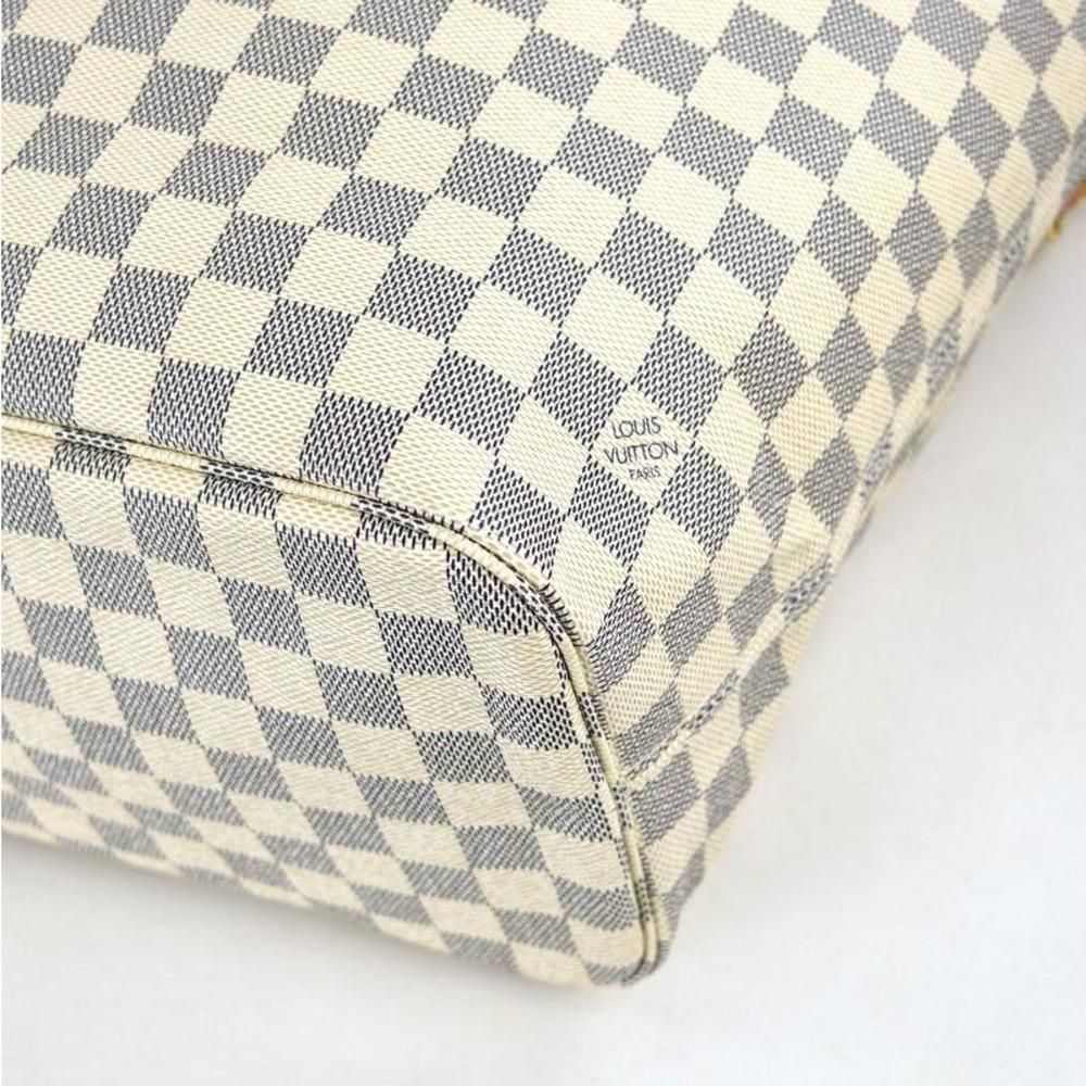 Tote Bag Damier Azur Neverfull MM Large Capacity Beige Ivory - Picture 5 of 14